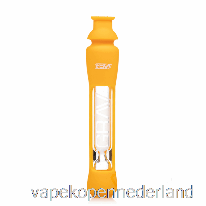Vape Nederland Grav 12mm Proever Met Siliconen Huid Mosterdgeel